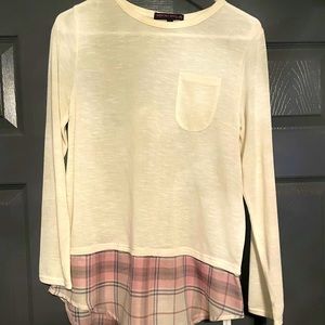 Long sleeve layered shirt